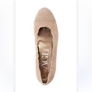 AGL Attilio Giusti Leombruni BLAKELY Studded Toe Ballet Flat 38